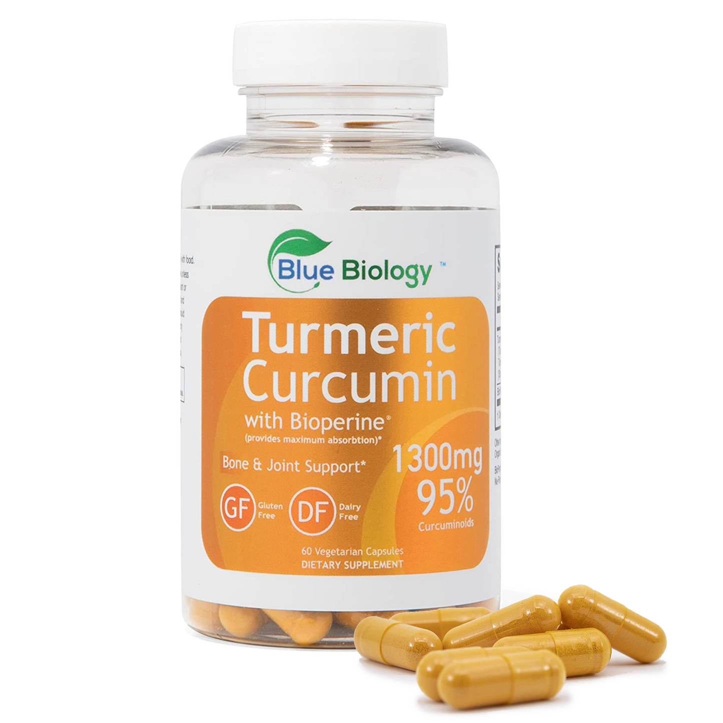 BlueBiology Turmeric Curcumin with capsules